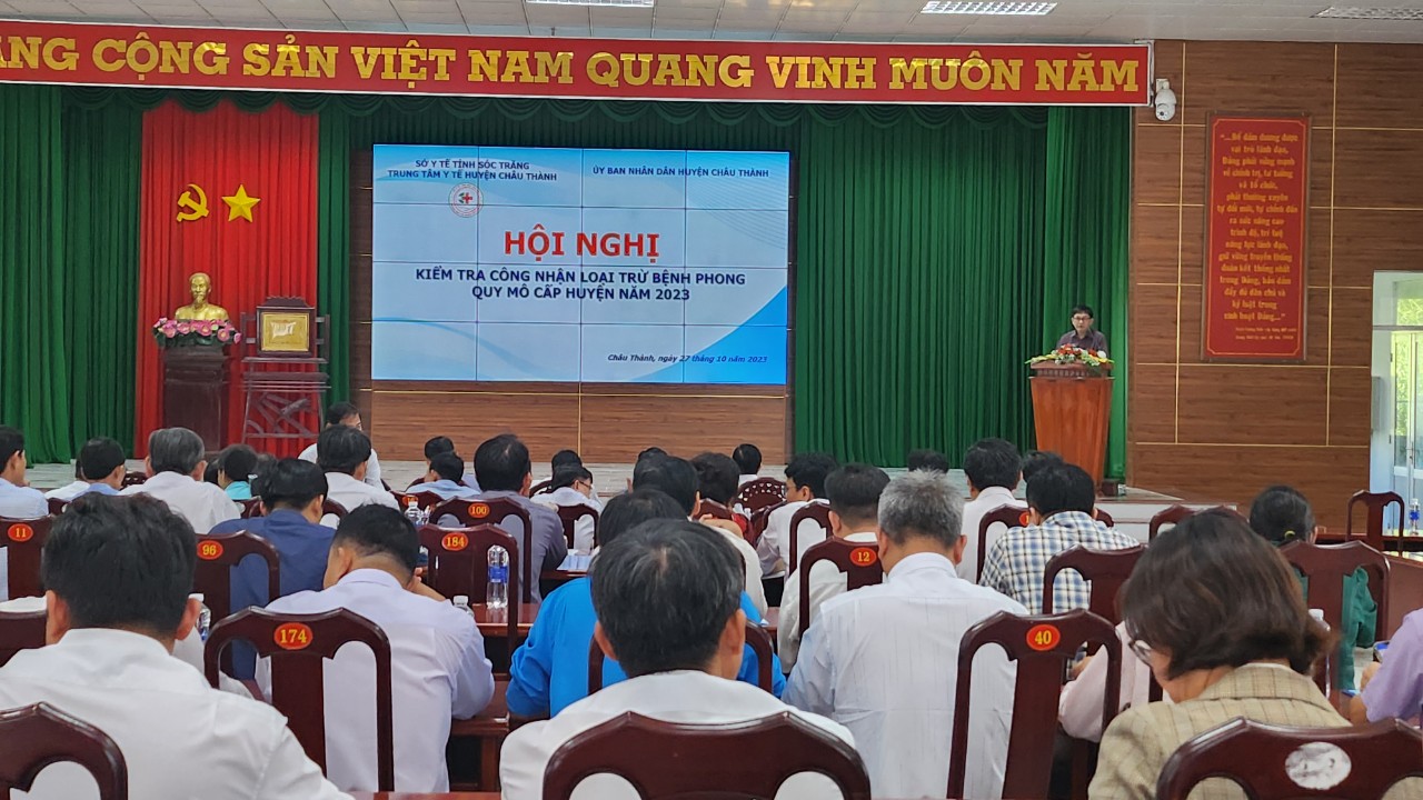 Công nhận loại trừ bệnh phong quy mô cấp huyện năm 2023