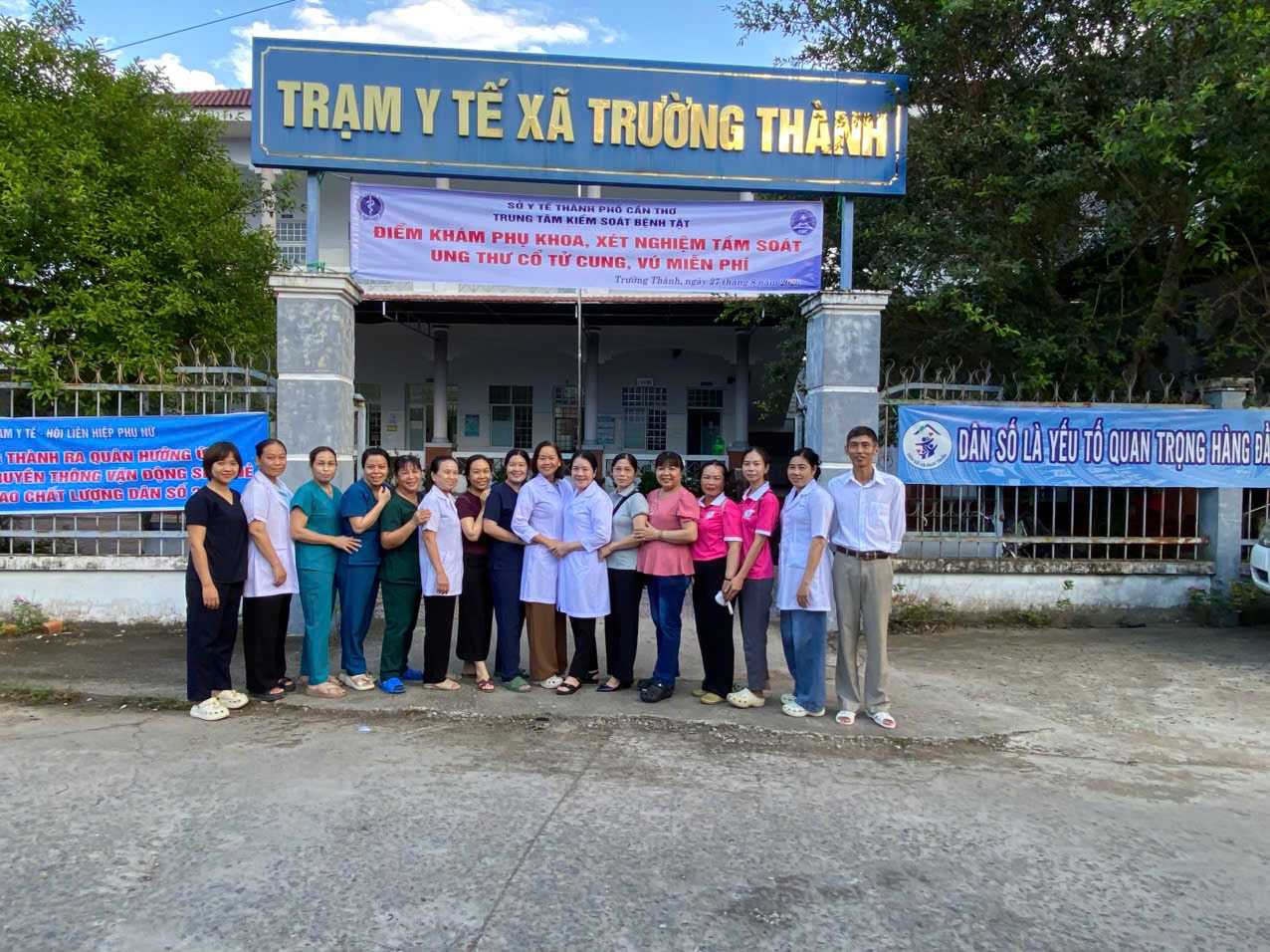 Khám phụ khoa và sàng lọc ung thư cổ tử cung miễn phí cho phụ nữ tại xã Trường Thành
