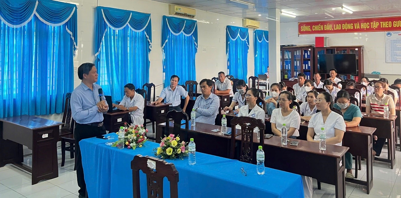Bệnh viện Phổi Hậu Giang tập huấn hồi sức cấp cứu nội khoa