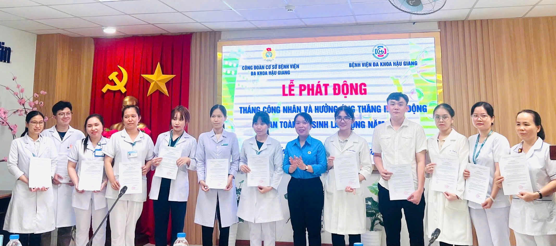 Bệnh viện Đa khoa Hậu Giang: Sôi nổi các hoạt động hưởng ứng  Tháng công nhân và Tháng hành động vì an toàn, vệ sinh lao động  năm 2026