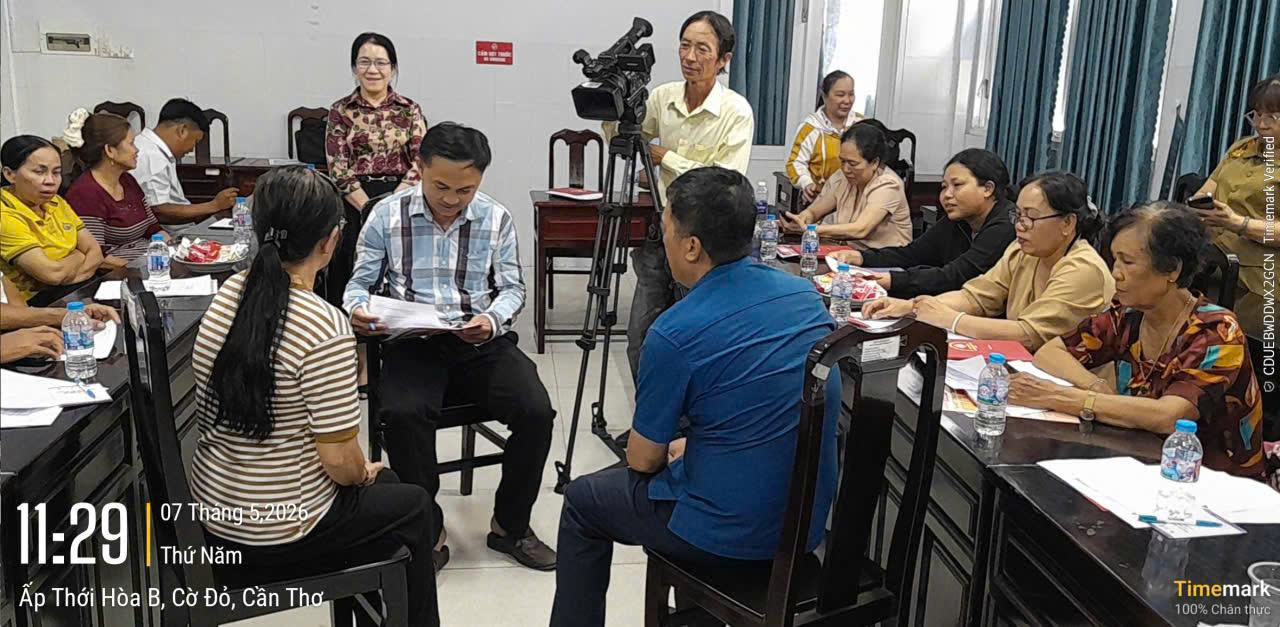 Tập huấn thu thập thông tin can thiệp cho người khuyết tật tại xã Cờ Đỏ