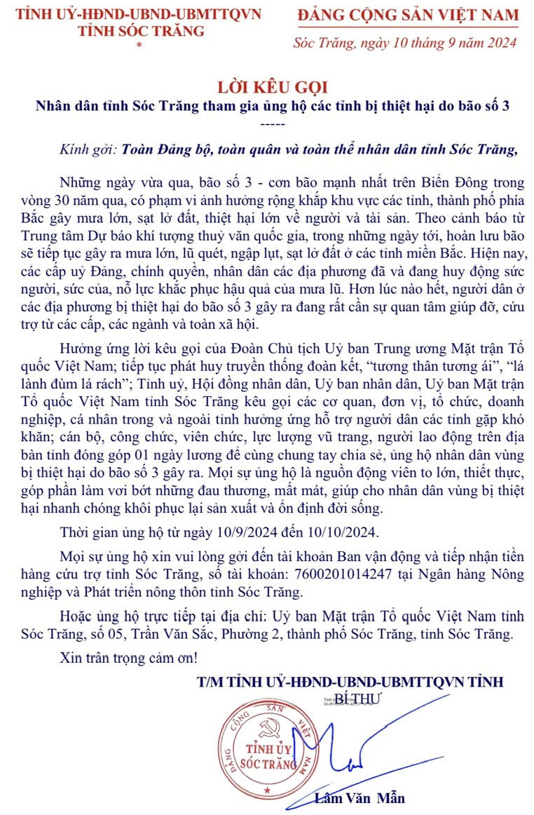 Lời kêu gọi
