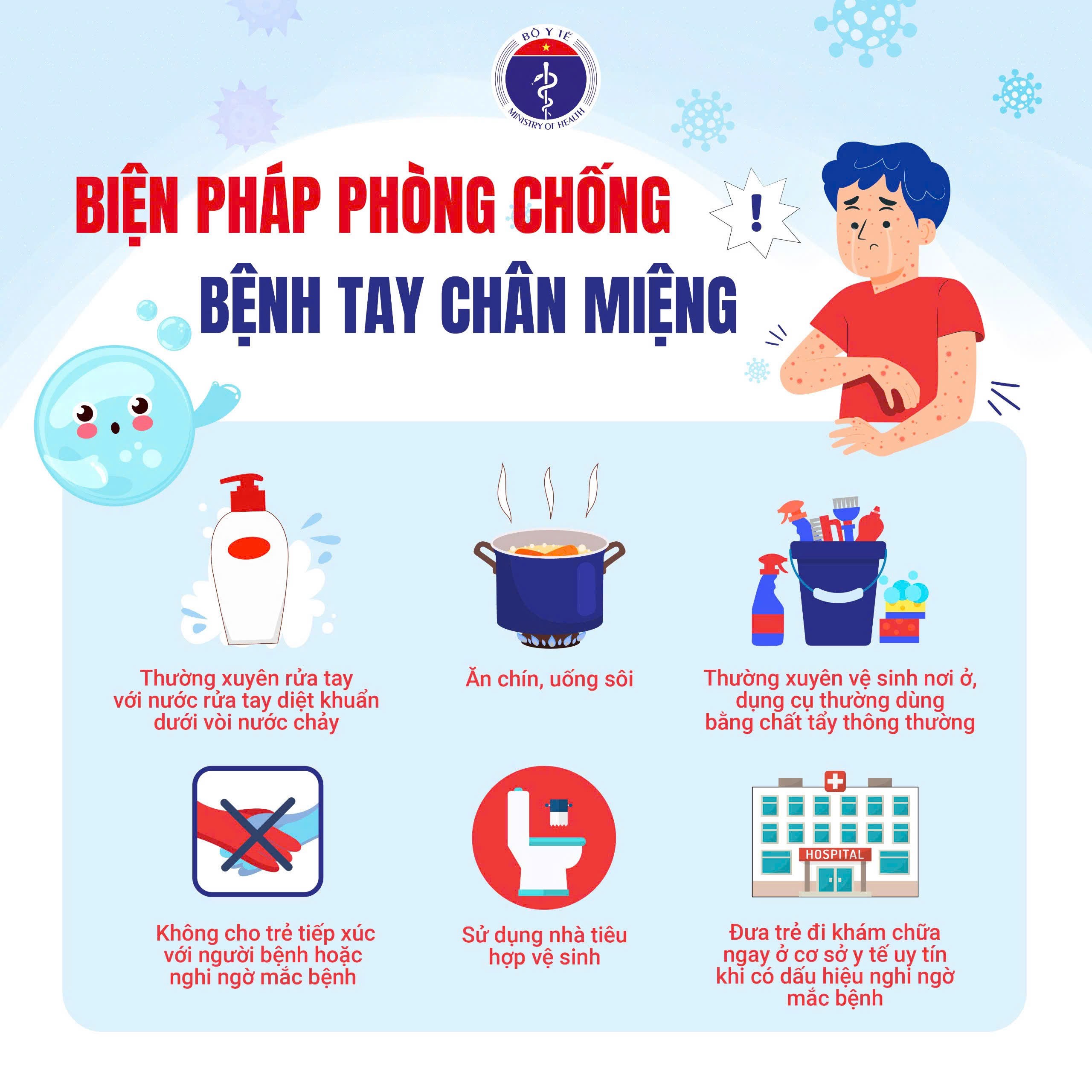 Phòng, chống bệnh tay chân miệng