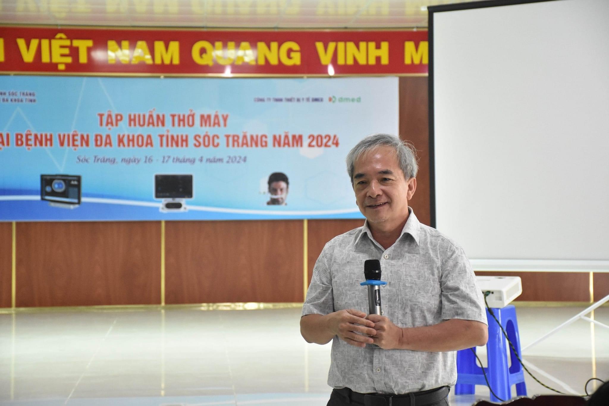 Tập huấn thở máy tại Bệnh viện Đa khoa tỉnh Sóc Trăng